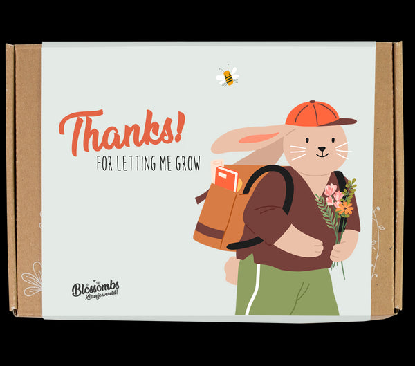 Kvetinové bomby - menšia darčeková sada pre učiteľov - zajačik (7 ks)