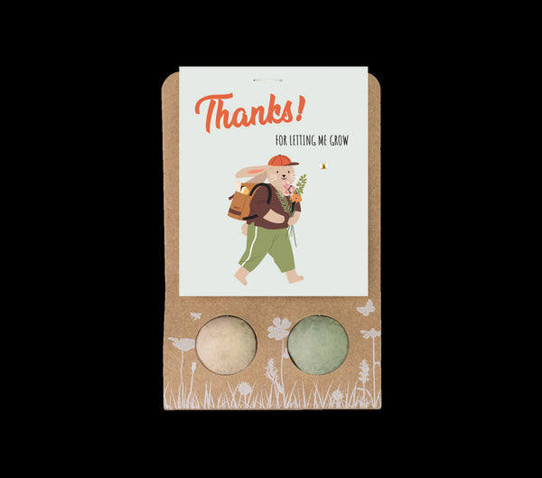 Kvetinové bomby - drobný darček pre učiteľov - zajačik (2 ks)