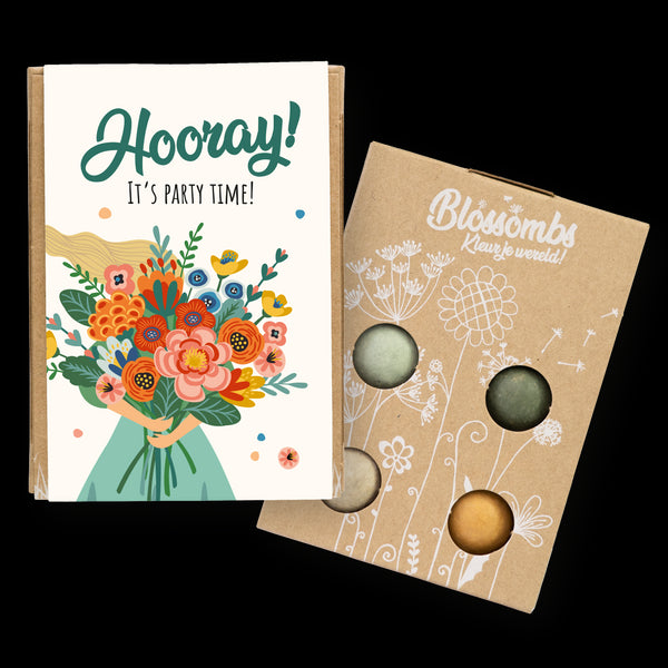 Kvetinové bomby - mini darčeková sada - Party (4 ks)