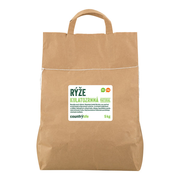 111118 Rýže kulatozrnná natural 5 kg BIO COUNTRY LIFE-1