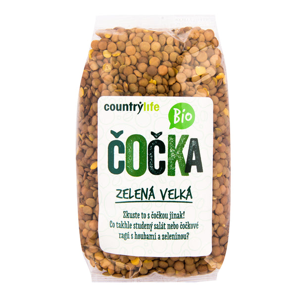 120020 Čočka zelená velká 500 g BIO COUNTRY LIFE-1