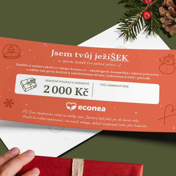 Ježiško - Fyzický darčekový poukaz na Vianoce