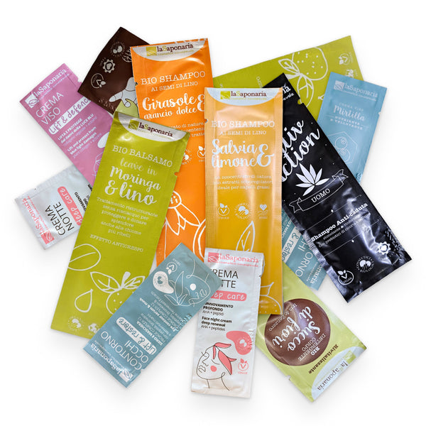 laSaponaria Balíček vzorků kosmetiky na zkoušku (5 ks)