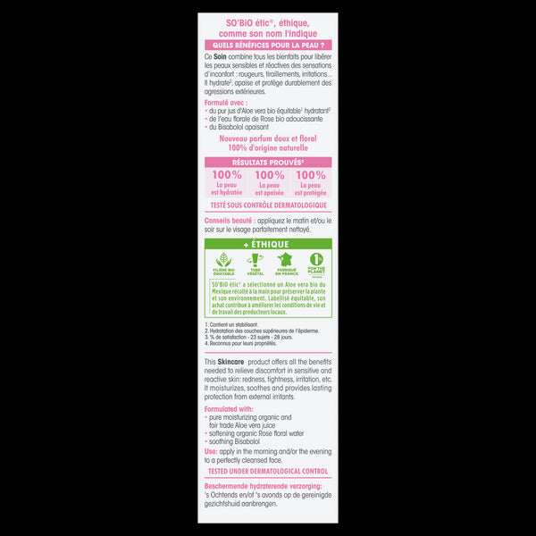 SO’BiO étic Krém ochranný pro citlivou pleť s Aloe vera 5v1 BIO (50 ml)