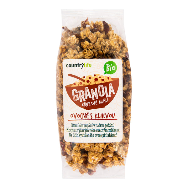 230054 Granola - Křupavé müsli ovocné s klikvou 350 g BIO COUNTRY LIFE-1