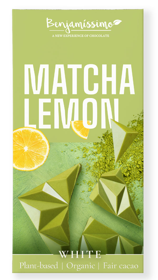 Benjamíssimo Čokoláda matcha & citron BIO (70 g)