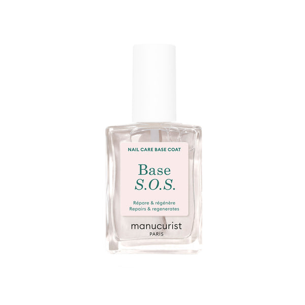 Manucurist Zelený základný náter na veľmi poškodené nechty SOS Base (15 ml)