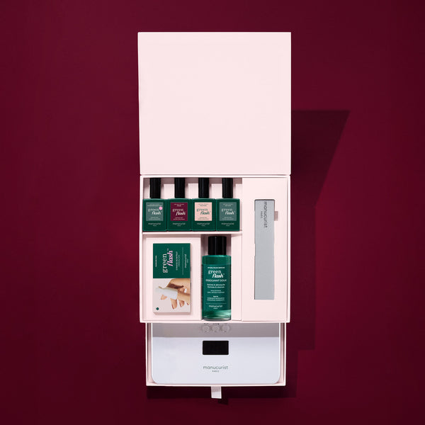 Manucurist Dárková sada Green Flash LED Kit 36W - Prune a Pale Rose