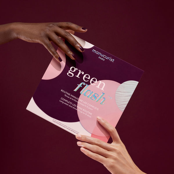 Manucurist Dárková sada Green Flash LED Kit 36W - Prune a Pale Rose