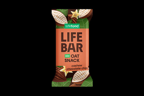 Lifefood Tyčinka Lifebar Oat Snack Chocolate Chip BIO (40 g)