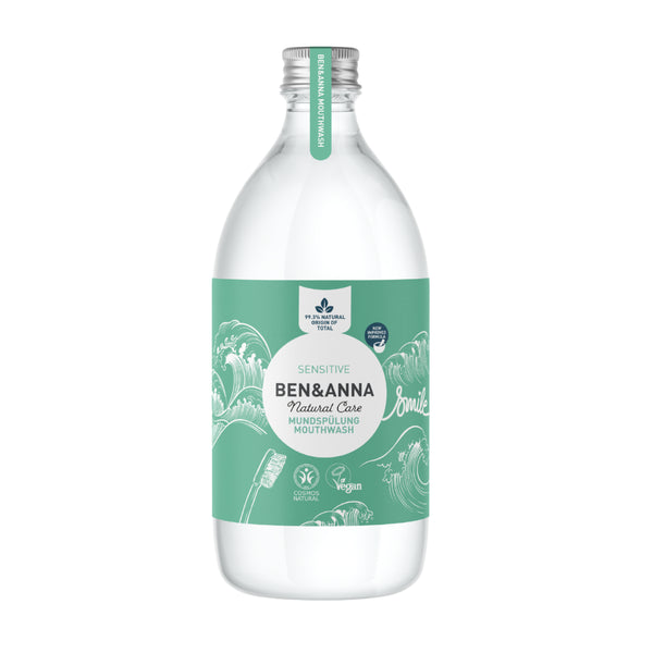 Ústna voda Ben & Anna na citlivé zuby Sensitive (500 ml)