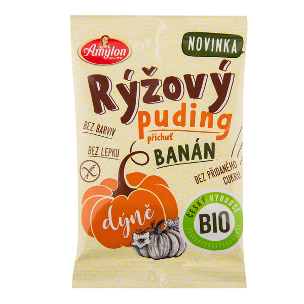 450036 Pudink rýžový s dýní a příchutí banánu bezlepkový 40 g BIO AMYLON-1