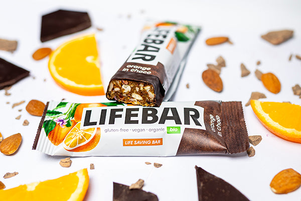Lifefood Lifebar InChoco Tyčinka pomeranč RAW BIO (40 g)