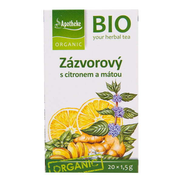 510106 Čaj Zázvorový s citronem a mátou 30 g BIO MEDIATE-1
