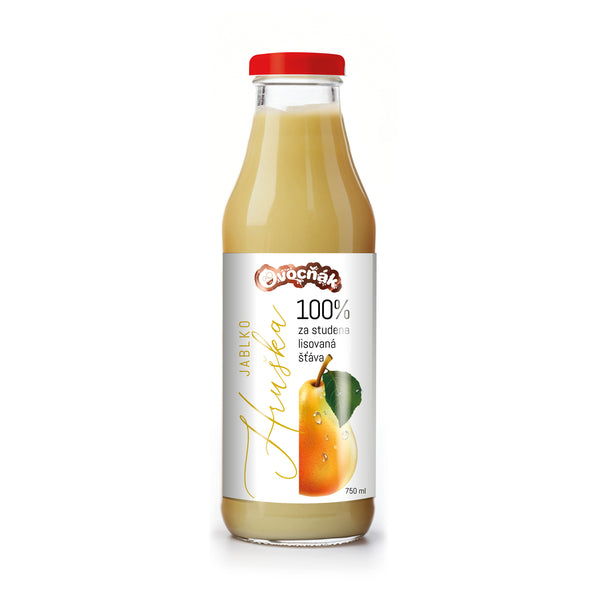 552105 Mošt ovocný jablko-hruška sklo 750 ml OVOCŇÁK-1