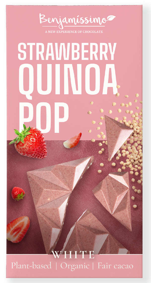 Benjamíssimo Čokoláda s jahodou a quinoou BIO (60 g)