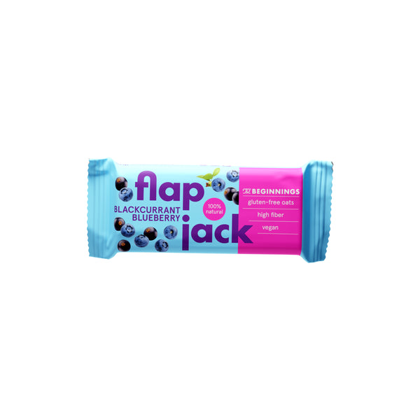 632239 Flapjack ovesný černý rybíz a borůvka bezlepkový 60 g THE BEGINNINGS-1