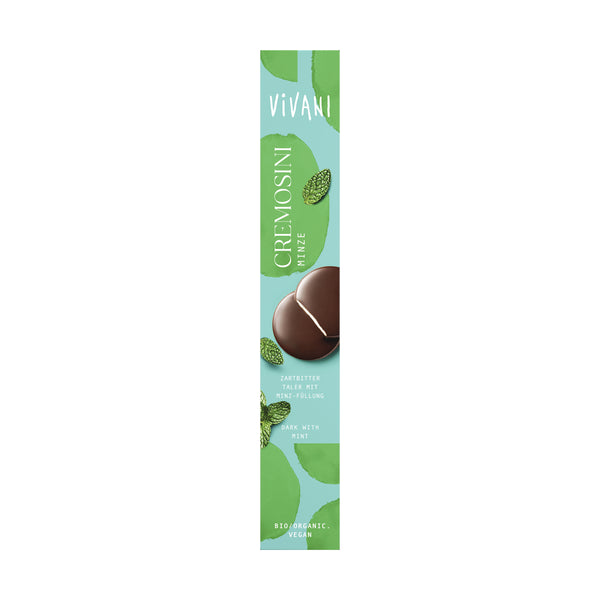 665392 Čokoládové mince Cremosini Mint 100 g BIO VIVANI-1