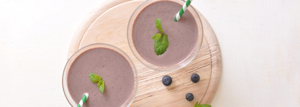 Borůvkovo-banánové lassi