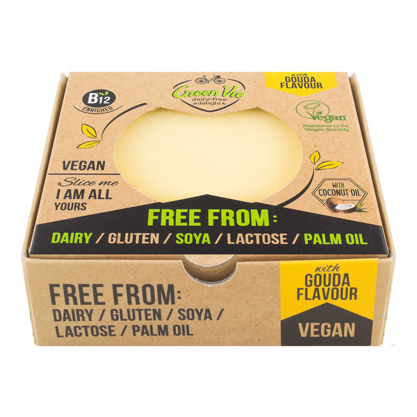712098 Veganská alternativa sýru gouda blok 250 g GREENVIE-2