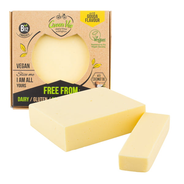 712098 Veganská alternativa sýru gouda blok 250 g GREENVIE-3