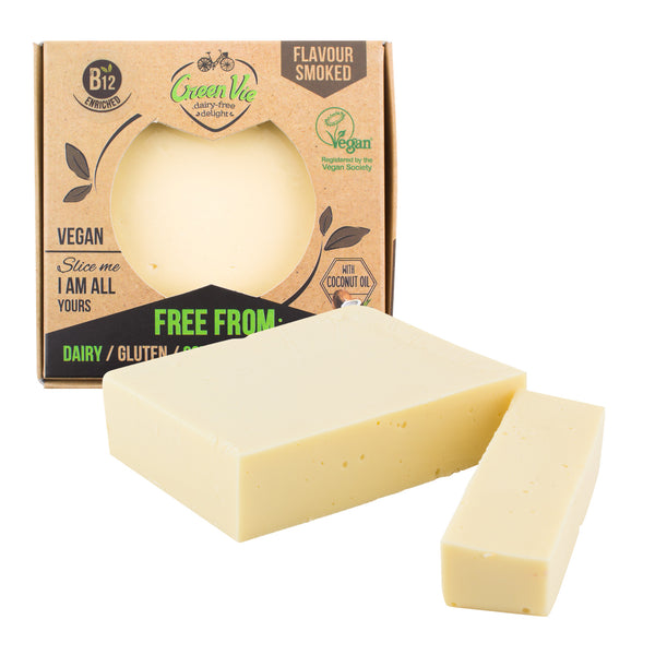 712102 Veganská alternativa sýru uzená gouda blok 250 g GREENVIE-3