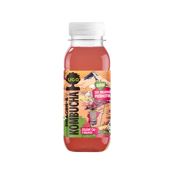 719054 Kombucha zelený čaj s malinou 250 ml UGO-1