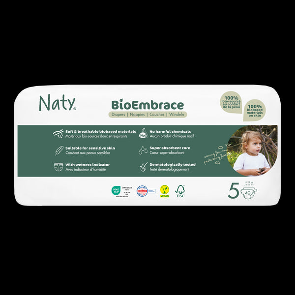 Naty BioEmbrace Ekoplenky Junior - vel. 5 (11 - 25 kg) (40 ks)