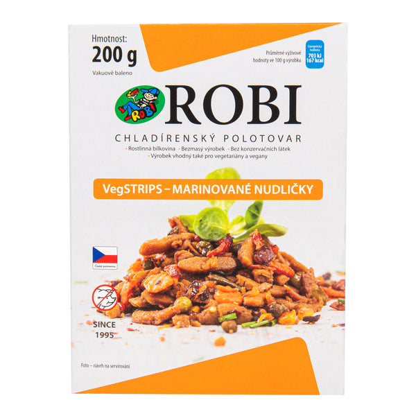 742106 VegSTRIPS- marinované nudličky 200 g ROBI-1