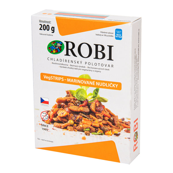 742106 VegSTRIPS- marinované nudličky 200 g ROBI-2