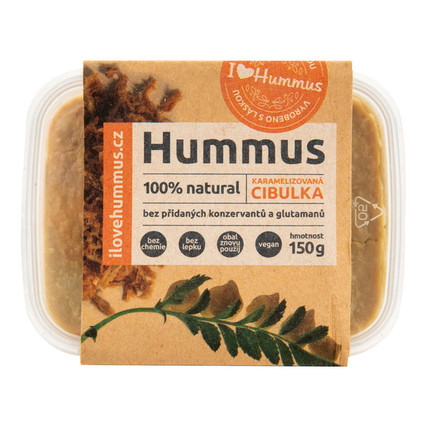 752055 Hummus - cizrnová pomazánka s karamelizovanou cibulkou 150 g I LOVE HUMMUS-1