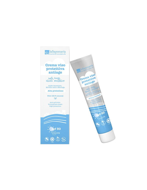 laSaponaria Spevňujúci a ochranný pleťový krém SPF 30 <tc>BIO</tc> (40 ml) - II. kvalita