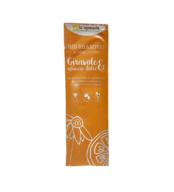 laSaponaria Šampon se slunečnicí a sladkým pomerančem BIO - vzorek (8 ml)
