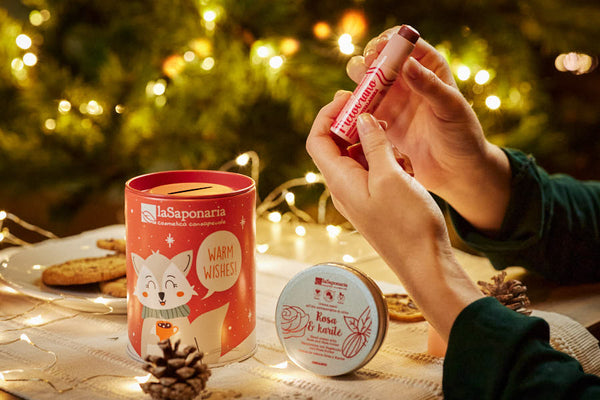 laSaponaria Dárková kosmetická sada Pokladnička (2 ks) - Polární liška