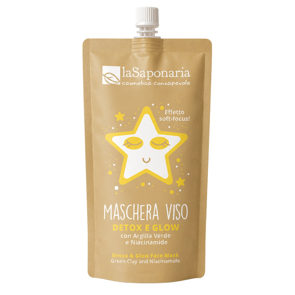 laSaponaria Pleťová maska Detox & Glow - Vánoční edice (30 ml)