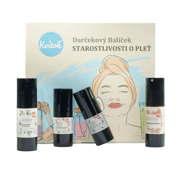 Kvitok Dárkový kosmetický balíček Péče o suchou a citlivou pleť