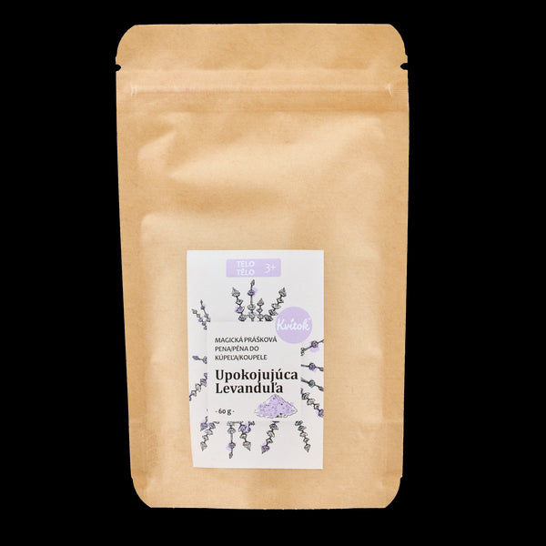 Kvitok Magická pěna do koupele Zklidňující levandule