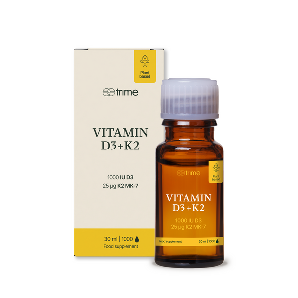 Trime Vitamín D3 + K2, 1000 IU + 25 µg - kvapky (28,5 ml)