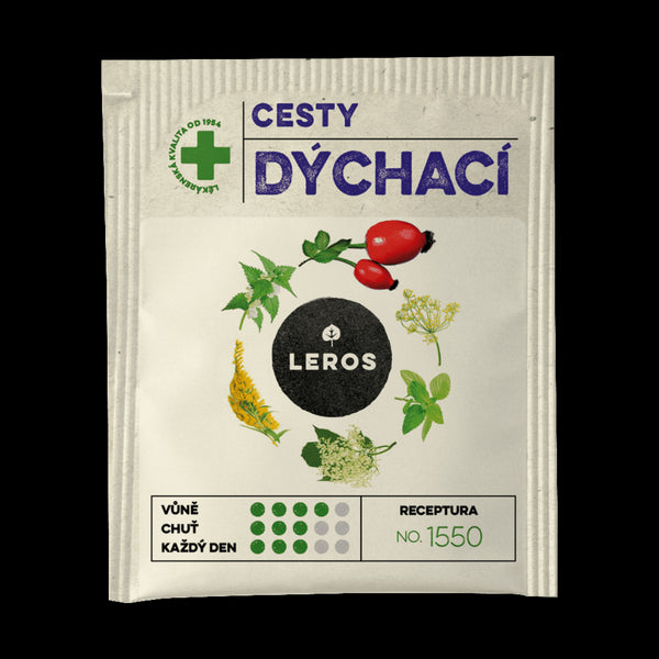 LEROS Bylinný čaj Cesty dýchací - nálev. sáčky (20 x 1,5 g)