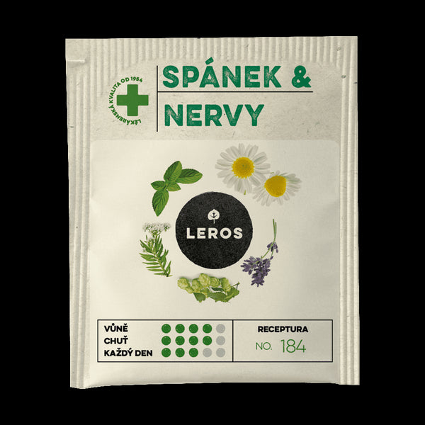LEROS Bylinný čaj Spánek & Nervy - nálev. sáčky (20 x 1,3 g)