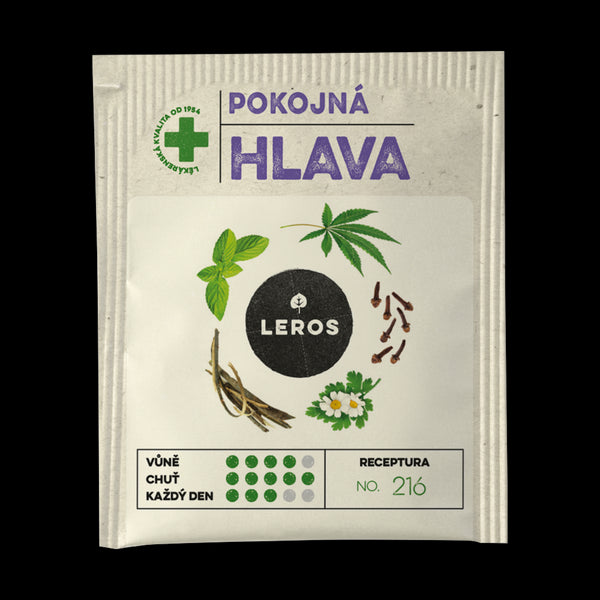 LEROS Bylinný čaj Pokojná hlava - nálev. sáčky (20 x 1,5 g)
