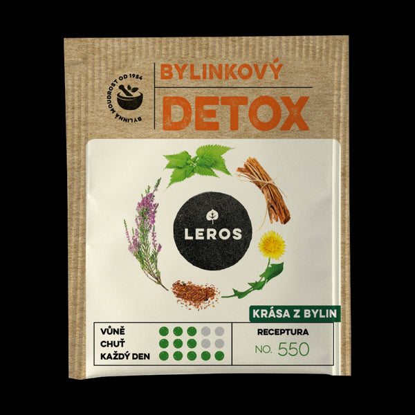 LEROS Bylinný čaj Bylinkový detox - nálev. sáčky (20 x 1,5 g)
