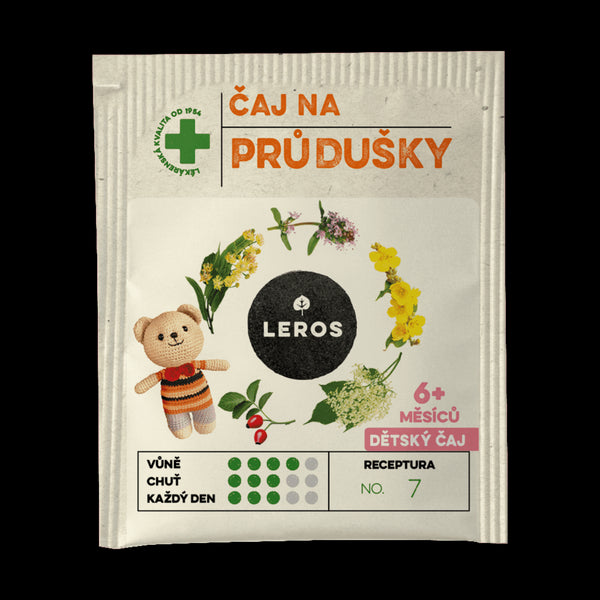 LEROS Dětský čaj na průdušky - nálev. sáčky (20 x 1,5 g)