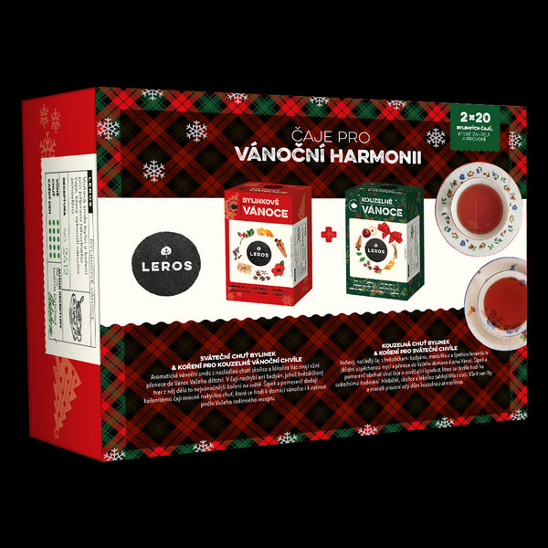 LEROS Dárková sada (2 x 20 nálev. sáčků) - Čaje pro vánoční harmonii