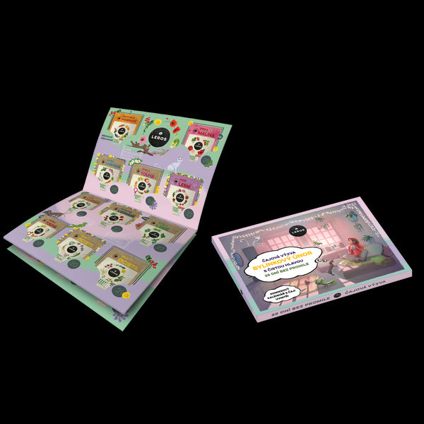 LEROS Čajový kalendář (28 + 1 nálev. sáčků) - Bylinkový únor s čistou hlavou