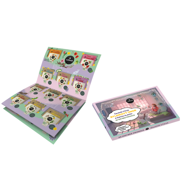 LEROS Čajový kalendář (28 + 1 nálev. sáčků) - Bylinkový únor s čistou hlavou