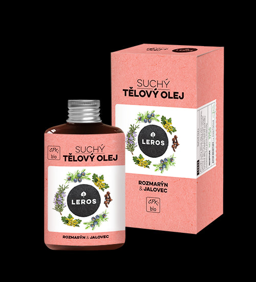 LEROS Suchý tělový olej BIO (100 ml) - Rozmarýn & jalovec