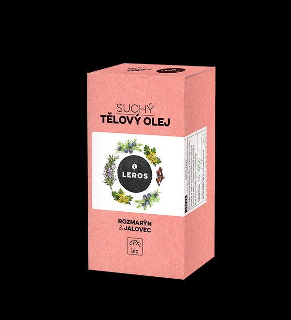 LEROS Suchý tělový olej BIO (100 ml) - Rozmarýn & jalovec