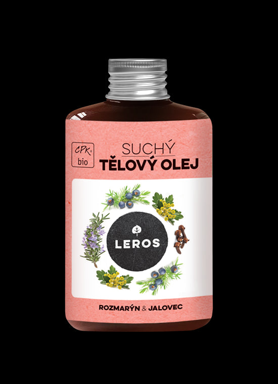 LEROS Suchý tělový olej BIO (100 ml) - Rozmarýn & jalovec