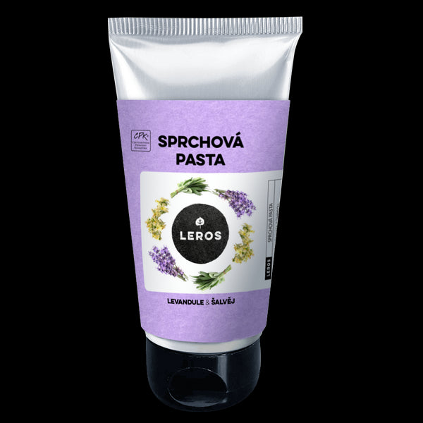 LEROS Sprchová pasta (130 ml) - Levandule & šalvěj